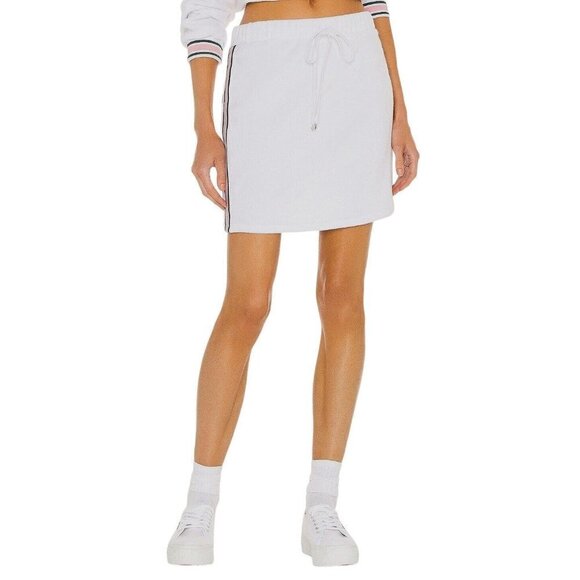 Revolve Tennis Club Drawstring Skirt in White Small New Womens Terry Cloth - Picture 1 of 8